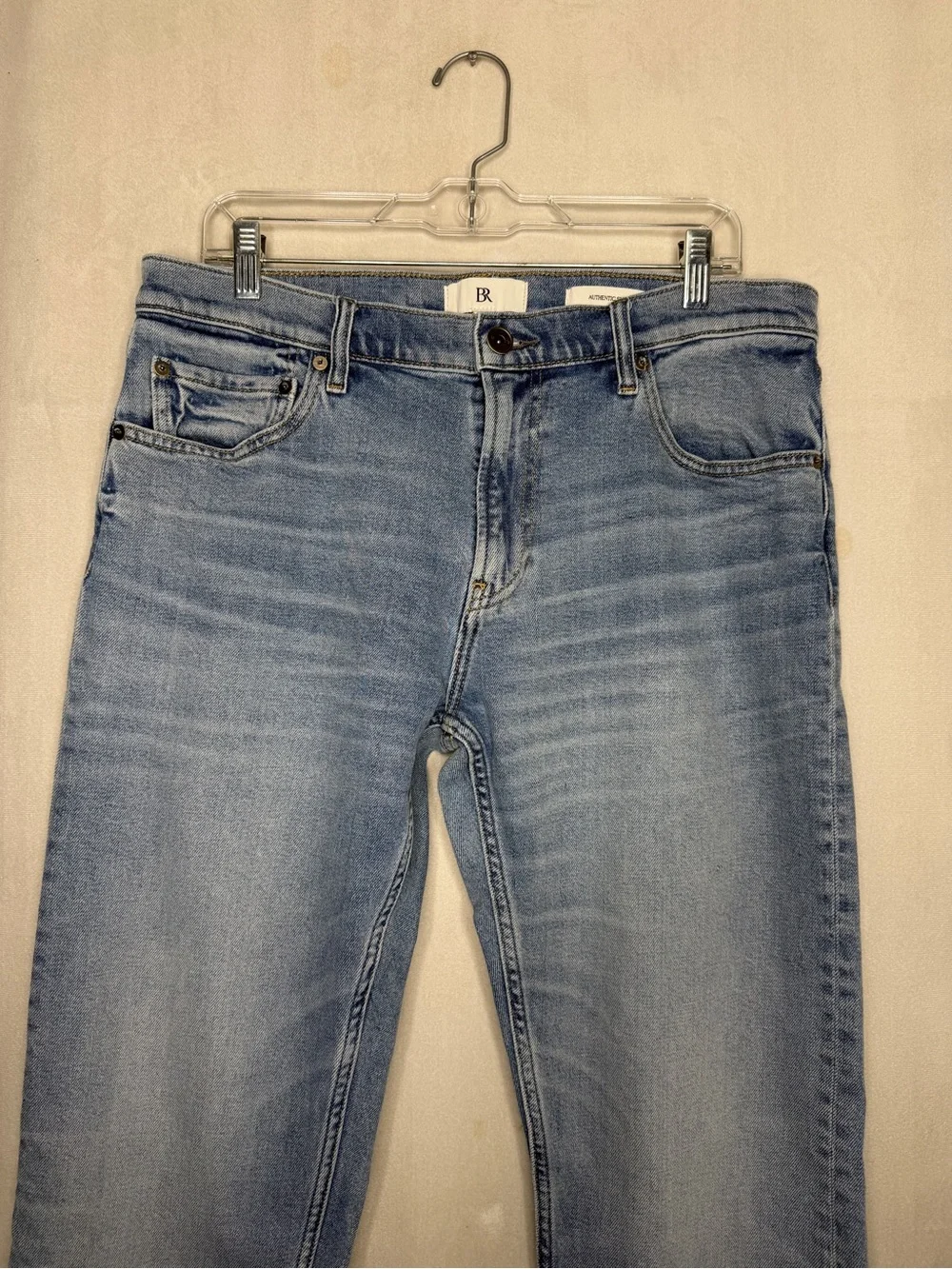 BANANA REPUBLIC / authentic slim light wash jeans / 34x34